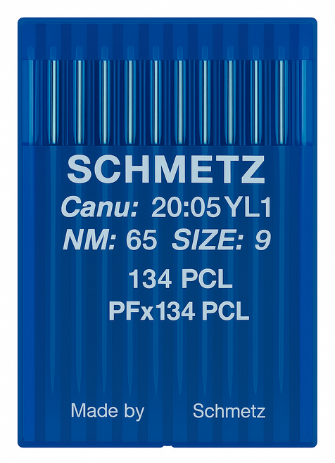 Schmetz 134 PCL Size 65 Industrial Sewing Machine Needles Pack of 10 with Narrow Wedge Point Left Groove for twin-needle lockstitch machines Schmetz 134 PCL Size 65 Industrial Sewing Machine Needles Pack of 10 with Narrow Wedge Point Left Groove for twin-needle lockstitch machines