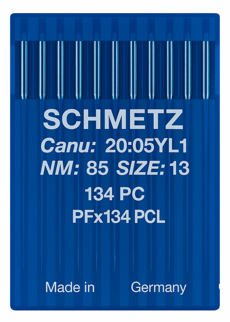 Schmetz 134 PCL Size 85 Industrial Sewing Machine Needles Pack of 10 Narrow Wedge Point Left Groove for twin-needle lockstitch Schmetz 134 PCL Size 85 Industrial Sewing Machine Needles Pack of 10 Narrow Wedge Point Left Groove for twin-needle lockstitch