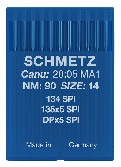 Schmetz 134 SPI Size 90 Industrial Sewing Machine Needles Pack of 10 with Acute Round Point for woven and coated fabrics Schmetz 134 SPI Size 90 Industrial Sewing Machine Needles Pack of 10 with Acute Round Point for woven and coated fabrics