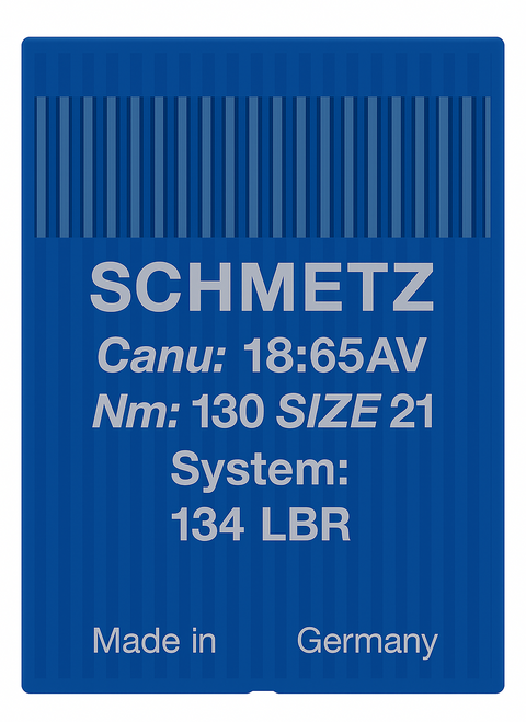 Schmetz 134 LBR Size 130 Industrial Sewing Machine Needles Pack of 10 with Wide Reverse Twist Point for decorative seams in leather and upholstery Schmetz 134 LBR Size 130 Industrial Sewing Machine Needles Pack of 10 with Wide Reverse Twist Point for decorative seams in leather and upholstery