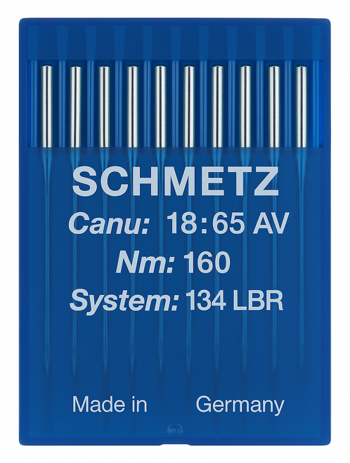 Schmetz 134 LBR Size 160 Industrial Sewing Machine Needles Pack of 10 with Wide Reverse Twist Point for decorative seams on leather and upholstery Schmetz 134 LBR Size 160 Industrial Sewing Machine Needles Pack of 10 with Wide Reverse Twist Point for decorative seams on leather and upholstery