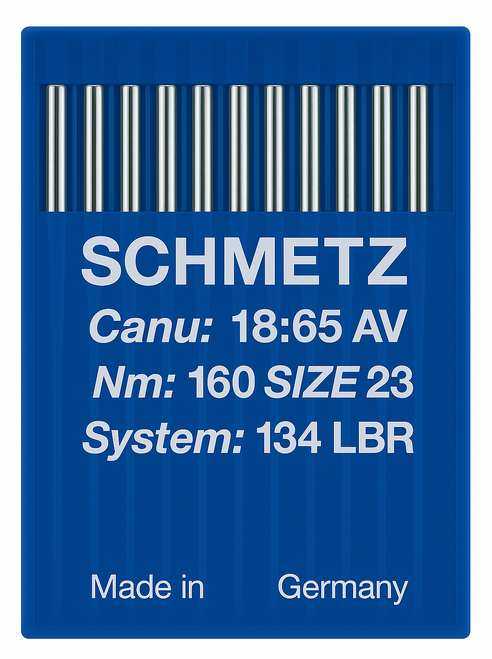 Schmetz 134 LBR Size 160 Industrial Sewing Machine Needles Pack of 10 with Wide Reverse Twist Point for decorative seams on leather and upholstery Schmetz 134 LBR Size 160 Industrial Sewing Machine Needles Pack of 10 with Wide Reverse Twist Point for decorative seams on leather and upholstery