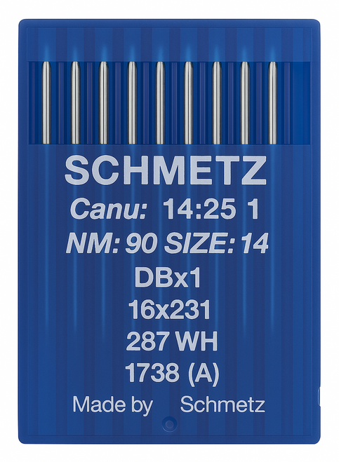 Schmetz 16X231 Size 90 Industrial Sewing Machine Needles Pack of 10 Standard Round Point for medium to heavy fabrics Schmetz 16X231 Size 90 Industrial Sewing Machine Needles Pack of 10 Standard Round Point for medium to heavy fabrics
