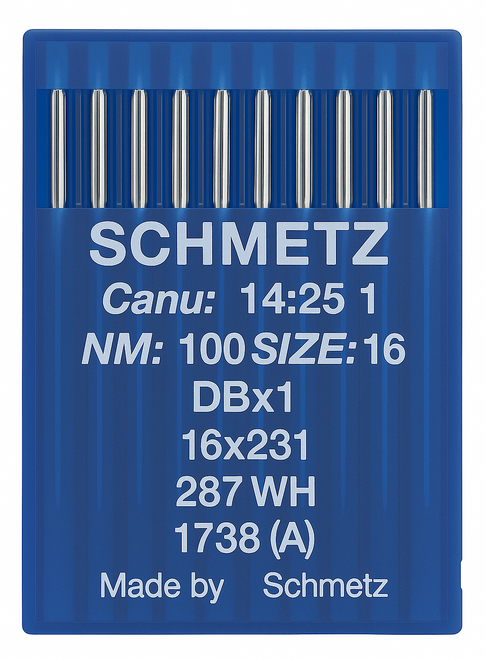 Schmetz 16X231 Size 100 Industrial Sewing Machine Needles Pack of 10 Standard Round Point for heavy fabrics Schmetz 16X231 Size 100 Industrial Sewing Machine Needles Pack of 10 Standard Round Point for heavy fabrics