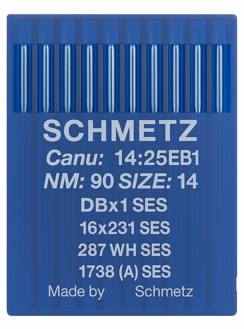 Schmetz 16X231 SES Size 90 Industrial Sewing Machine Needles Pack of 10 Light Ball Point for medium to heavy fabrics Schmetz 16X231 SES Size 90 Industrial Sewing Machine Needles Pack of 10 Light Ball Point for medium to heavy fabrics