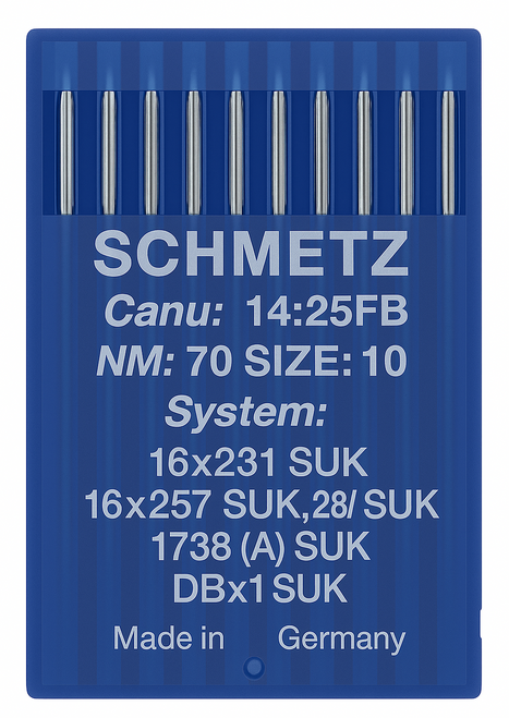 Schmetz 16X231 SUK Size 70 Industrial Sewing Machine Needles Pack of 10 Medium Ball Point for knitted fabrics Schmetz 16X231 SUK Size 70 Industrial Sewing Machine Needles Pack of 10 Medium Ball Point for knitted fabrics