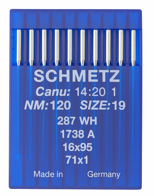 Schmetz 16X95 Size 120 Industrial Sewing Machine Needles Pack of 10 standard round point for heavy fabrics Schmetz 16X95 Size 120 Industrial Sewing Machine Needles Pack of 10 standard round point for heavy fabrics