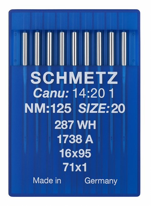 Schmetz 16X95 Size 125 Industrial Sewing Machine Needles Pack of 10 standard round point for heavy-duty fabrics Schmetz 16X95 Size 125 Industrial Sewing Machine Needles Pack of 10 standard round point for heavy-duty fabrics