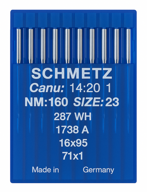Schmetz 16X95 Size 160 Industrial Sewing Machine Needles Pack of 10 standard round point for extra-heavy fabrics Schmetz 16X95 Size 160 Industrial Sewing Machine Needles Pack of 10 standard round point for extra-heavy fabrics