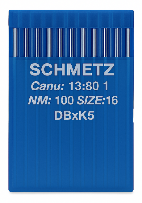 Schmetz DBXK5 Size 100 Industrial Sewing Machine Needles Pack of 10 for heavy-duty fabrics Schmetz DBXK5 Size 100 Industrial Sewing Machine Needles Pack of 10 for heavy-duty fabrics