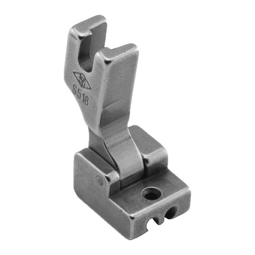 S518 Hinged 2mm Invisible Zip Foot for Juki DDL-8100e Industrial Sewing Machine, perfect for flawless zipper insertion. S518 Hinged 2mm Invisible Zip Foot for Juki DDL-8100e Industrial Sewing Machine, perfect for flawless zipper insertion.