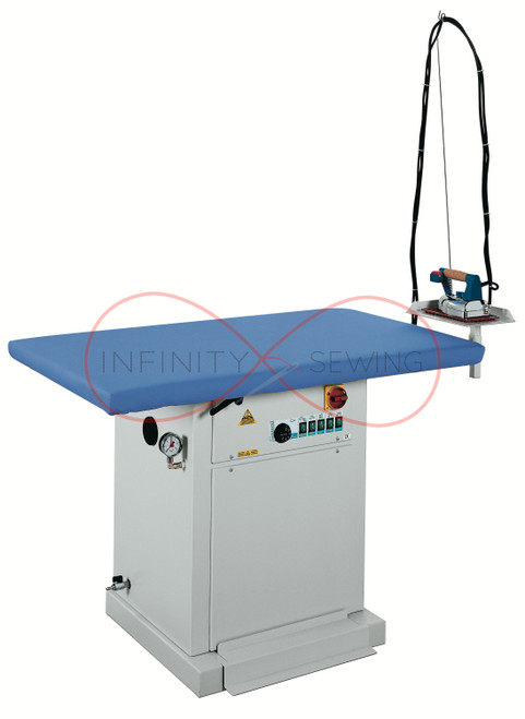 Comel MP/F Heated Vacuum Table with Steam Boiler – Industrial Ironing System Comel MP/F Heated Vacuum Table with Steam Boiler – Industrial Ironing System