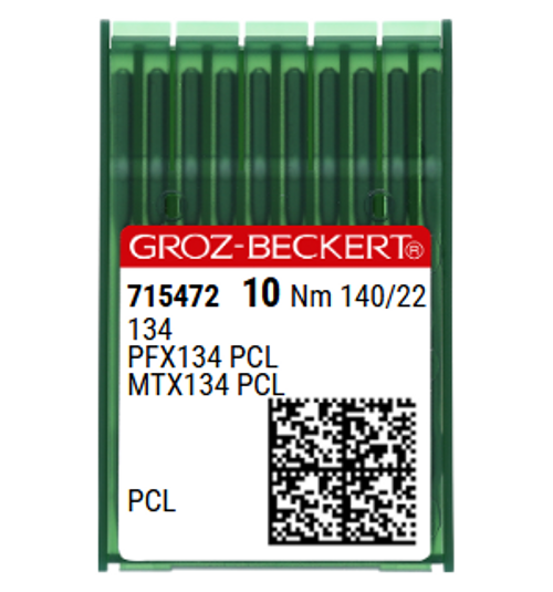 Groz Beckert 134 PCL NM 140 Size 22 Needles for Leather – Decorative Stitch – Pack of 10 Groz Beckert 134 PCL NM 140 Size 22 Needles for Leather – Decorative Stitch – Pack of 10