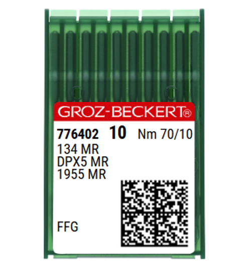 Groz Beckert MR2 134 SES NM 70 Size 10 Light Ball Point Needles for Knits and Elastic – Pack of 10 Groz Beckert MR2 134 SES NM 70 Size 10 Light Ball Point Needles for Knits and Elastic – Pack of 10