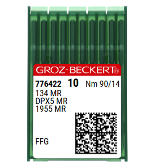 Groz Beckert MR3 134 SES NM 90 Size 14 Light Ball Point Needles for Elastic Fabrics – Pack of 10 Groz Beckert MR3 134 SES NM 90 Size 14 Light Ball Point Needles for Elastic Fabrics – Pack of 10