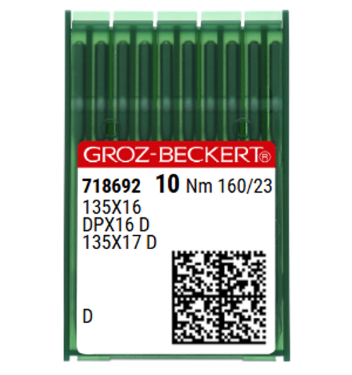 Groz Beckert 135X16 TRI NM 160 Size 23 Triangular Point Heavy Leather Needles Pack of 10 Groz Beckert 135X16 TRI NM 160 Size 23 Triangular Point Heavy Leather Needles Pack of 10