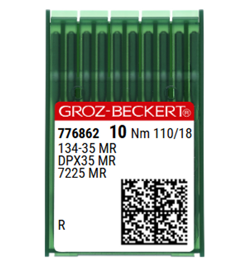 Groz Beckert MR4 134-35R Size 110 NM 110 Size 18 Multidirectional Sewing Industrial Needles Pack of 10 Groz Beckert MR4 134-35R Size 110 NM 110 Size 18 Multidirectional Sewing Industrial Needles Pack of 10