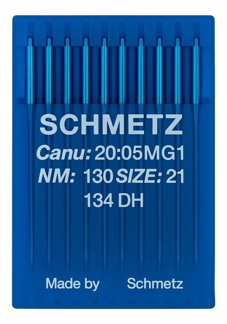 Schmetz 134 DH Size 130 Industrial Sewing Machine Needles Pack of 10 with Half Triangular Point for leather, upholstery and coated fabrics Schmetz 134 DH Size 130 Industrial Sewing Machine Needles Pack of 10 with Half Triangular Point for leather, upholstery and coated fabrics