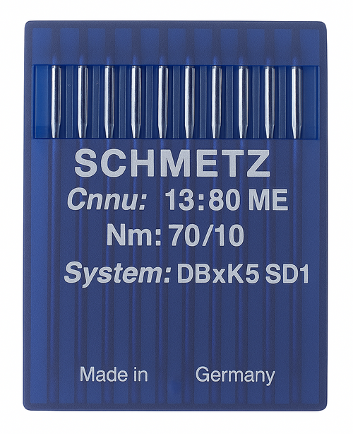 Schmetz DBxK5 SD1 Size 70 industrial sewing machine needles pack of 10 Schmetz DBxK5 SD1 Size 70 industrial sewing machine needles pack of 10