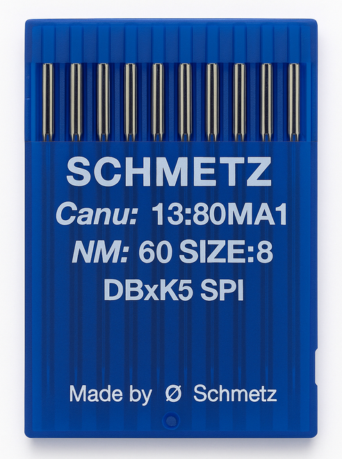 Schmetz DBxK5 SPI Size 60 industrial sewing machine needles pack of 10 Schmetz DBxK5 SPI Size 60 industrial sewing machine needles pack of 10