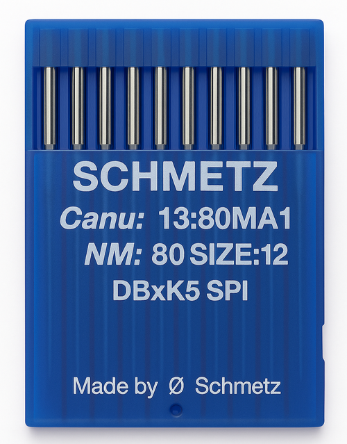 Schmetz DBxK5 SPI Size 80 industrial sewing machine needles pack of 10 Schmetz DBxK5 SPI Size 80 industrial sewing machine needles pack of 10