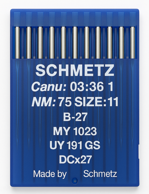Schmetz B27 Size 75 industrial sewing machine needles pack of 10 for chainstitch machines Schmetz B27 Size 75 industrial sewing machine needles pack of 10 for chainstitch machines