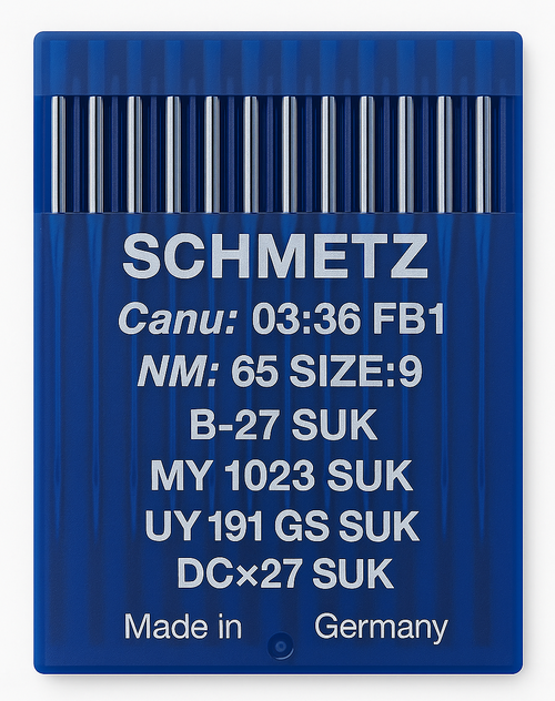 Schmetz B27 SUK Size 65 medium ball point industrial sewing machine needles pack of 10 Schmetz B27 SUK Size 65 medium ball point industrial sewing machine needles pack of 10