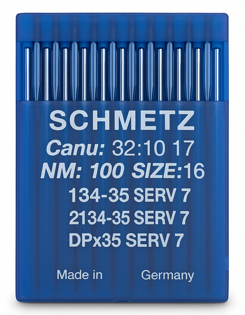 Schmetz 134-35 SERV 7 Size 100 industrial sewing machine needles pack of 10