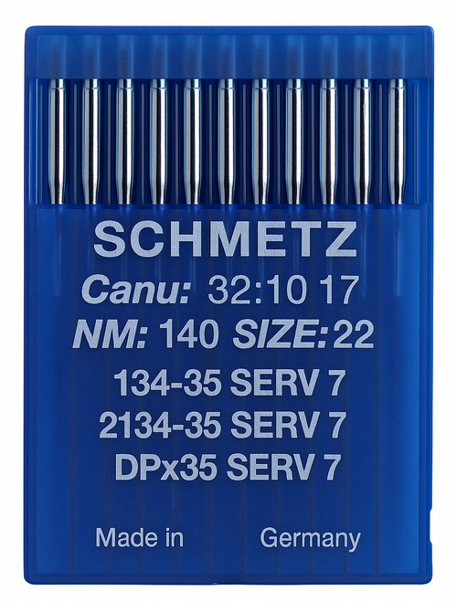 Schmetz 134-35 SERV 7 Size 140 industrial sewing machine needles pack of 10