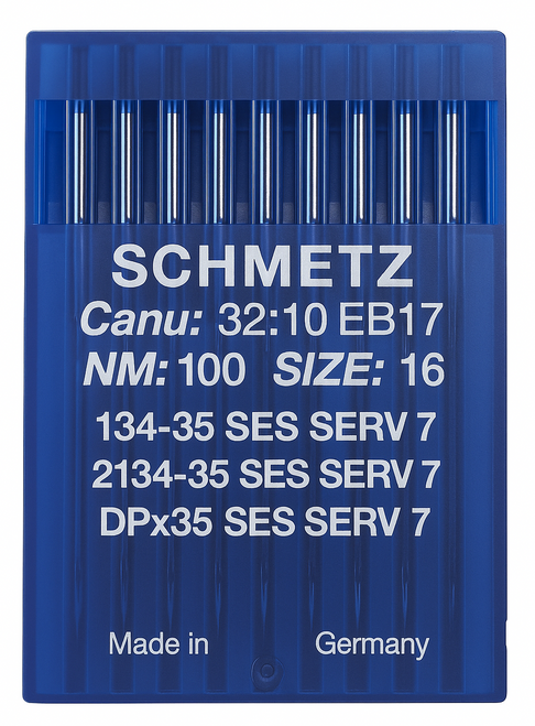Schmetz 134-35 SES SERV 7 Size 100 industrial sewing machine needles pack of 10