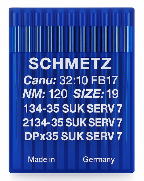 Schmetz 134-35 SUK SERV 7 Size 120 industrial sewing machine needles pack of 10