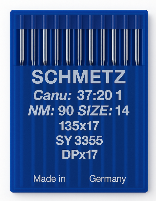 Schmetz 135x17 Size 90 industrial sewing machine needles pack of 10 Schmetz 135x17 Size 90 industrial sewing machine needles pack of 10