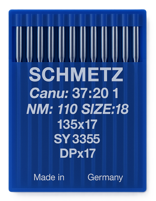 Schmetz 135x17 Size 110 industrial sewing machine needles pack of 10 Schmetz 135x17 Size 110 industrial sewing machine needles pack of 10