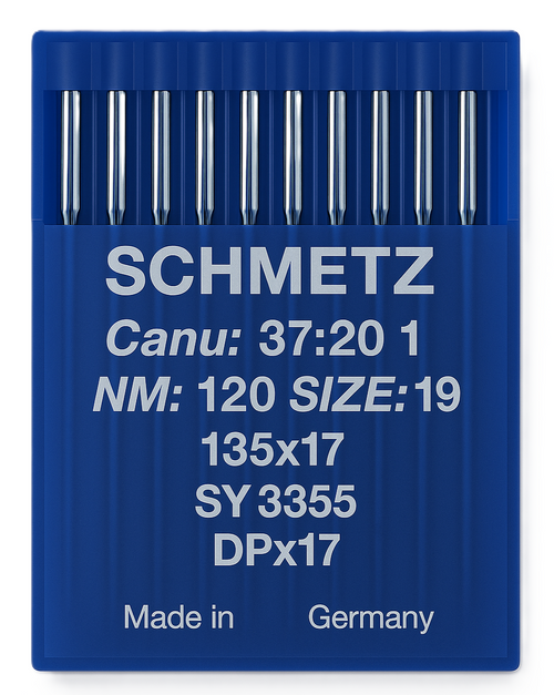 Schmetz 135x17 Size 120 industrial sewing machine needles pack of 10 Schmetz 135x17 Size 120 industrial sewing machine needles pack of 10