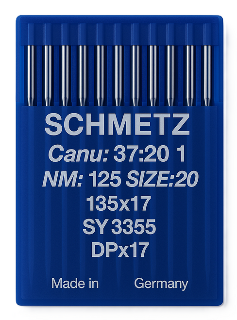 Schmetz 135x17 Size 125 industrial sewing machine needles pack of 10 Schmetz 135x17 Size 125 industrial sewing machine needles pack of 10