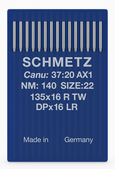Schmetz 135x16 NRTW LR Size 140 industrial sewing machine needles pack of 10 for leather and upholstery