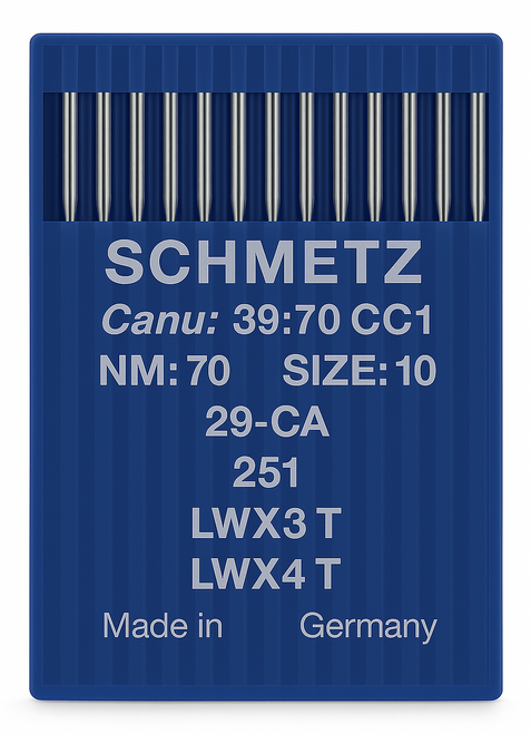 Schmetz 251 Size 70 industrial sewing machine needles pack of 10 for blindstitch and chainstitch machines Schmetz 251 Size 70 industrial sewing machine needles pack of 10 for blindstitch and chainstitch machines