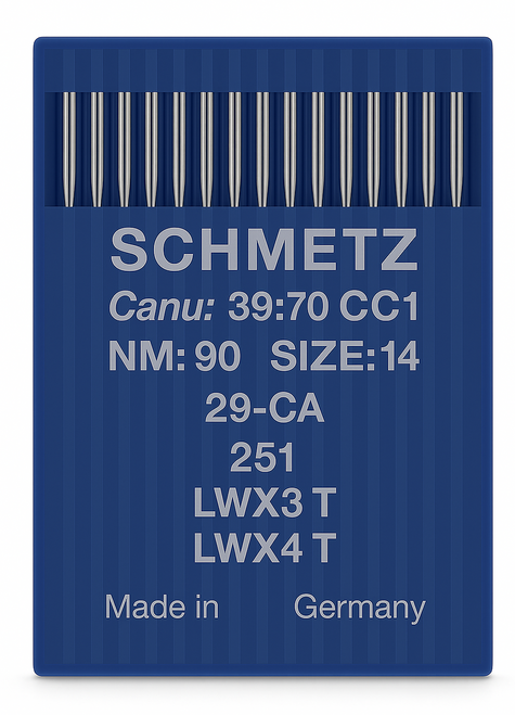 Schmetz 251 Size 90 industrial sewing machine needles pack of 10 for blindstitch and chainstitch machines Schmetz 251 Size 90 industrial sewing machine needles pack of 10 for blindstitch and chainstitch machines