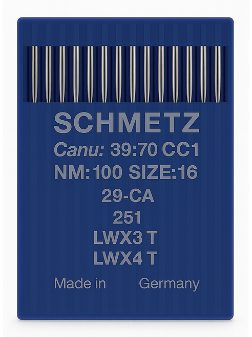 Schmetz 251 Size 100 industrial sewing machine needles pack of 10 for blindstitch and chainstitch machines Schmetz 251 Size 100 industrial sewing machine needles pack of 10 for blindstitch and chainstitch machines