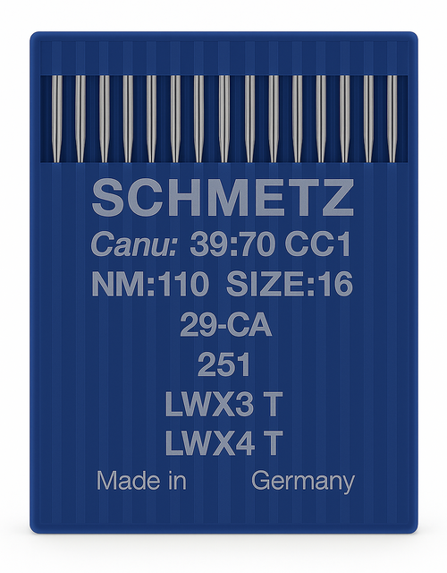 Schmetz 251 Size 110 industrial sewing machine needles pack of 10 for blindstitch and chainstitch machines Schmetz 251 Size 110 industrial sewing machine needles pack of 10 for blindstitch and chainstitch machines