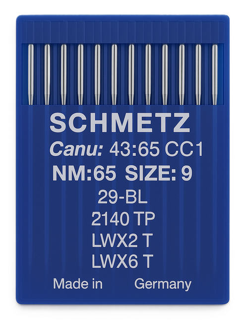 Schmetz 29-34 Size 65 industrial sewing machine needles pack of 10 for blindstitch and chainstitch on lightweight fabrics Schmetz 29-34 Size 65 industrial sewing machine needles pack of 10 for blindstitch and chainstitch on lightweight fabrics