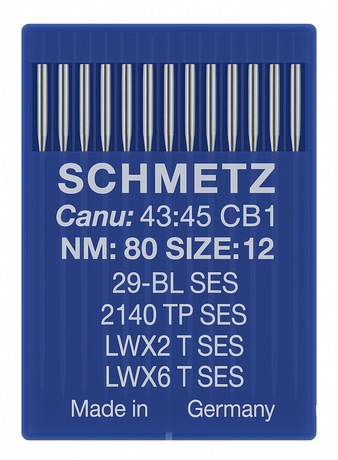 Schmetz 29-34 SES Size 80 industrial sewing machine needles pack of 10 for stretch and knit fabrics Schmetz 29-34 SES Size 80 industrial sewing machine needles pack of 10 for stretch and knit fabrics