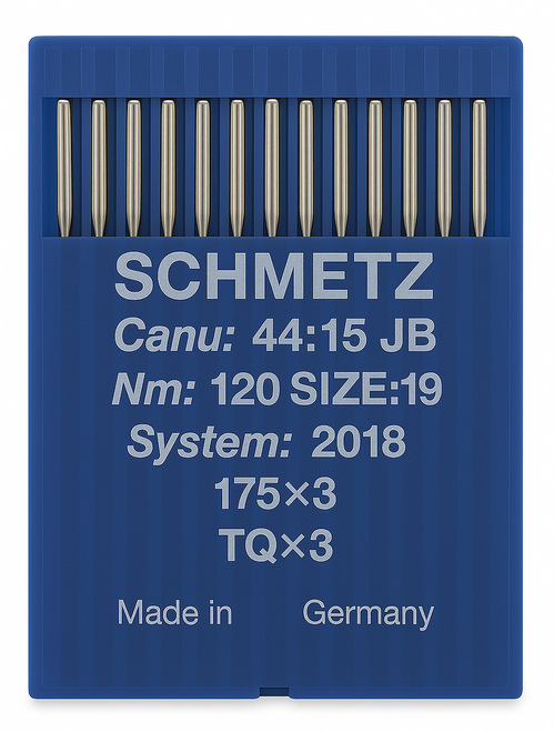 Schmetz 175X3 Size 120 industrial sewing machine needles pack of 10 for button sewing machines Schmetz 175X3 Size 120 industrial sewing machine needles pack of 10 for button sewing machines