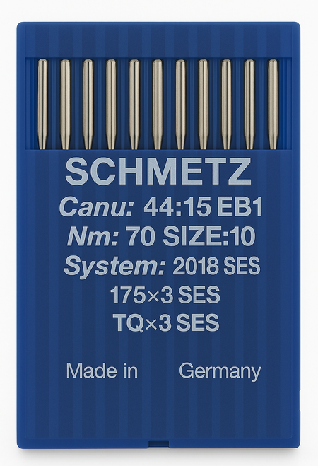 Schmetz 175X3 SES Size 70 industrial sewing machine needles pack of 10 for button sewing machines Schmetz 175X3 SES Size 70 industrial sewing machine needles pack of 10 for button sewing machines