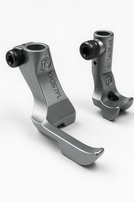 KH367PL 3mm Left Piping Foot Set for Dürkopp Adler Industrial Sewing Machines – Includes Inner and Outer Feet with Left-Side Groove