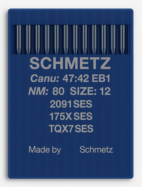 Schmetz 175X7 SES Size 80 industrial sewing machine needles pack of 10 for knit and stretch fabrics