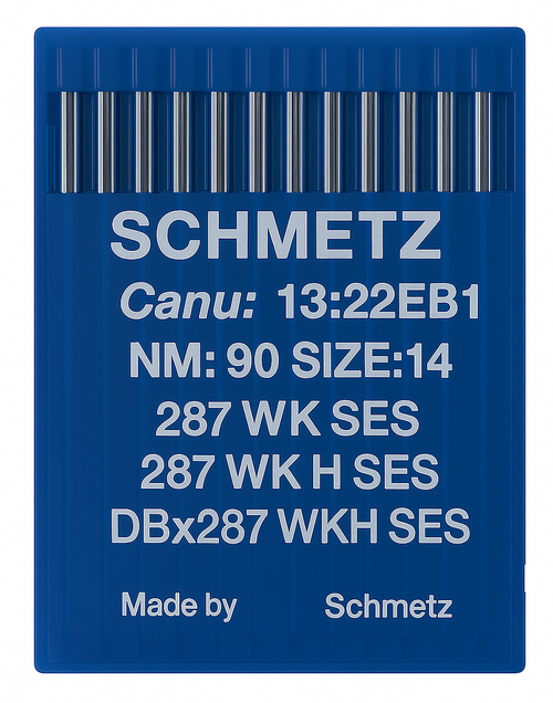 Schmetz 287WKH SES Size 90 industrial sewing machine needles pack of 10 for knitwear and medium fabrics