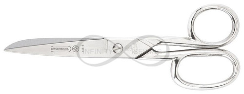 Precision cutting with Mundial 445: 6-Inch Nickel-Plated KE Scissors. Crafted by the renowned Mundial brand, these scissors feature a nickel-plated finish for durability and sharpness. The 6-inch size provides a perfect balance between precision and cutting power, making them versatile for various tasks. Trust in Mundial's commitment to high-quality materials and craftsmanship. Elevate your cutting experience with these finely crafted 6-inch nickel-plated KE scissors. Precision cutting with Mundial 445: 6-Inch Nickel-Plated KE Scissors. Crafted by the renowned Mundial brand, these scissors feature a nickel-plated finish for durability and sharpness. The 6-inch size provides a perfect balance between precision and cutting power, making them versatile for various tasks. Trust in Mundial's commitment to high-quality materials and craftsmanship. Elevate your cutting experience with these finely crafted 6-inch nickel-plated KE scissors.