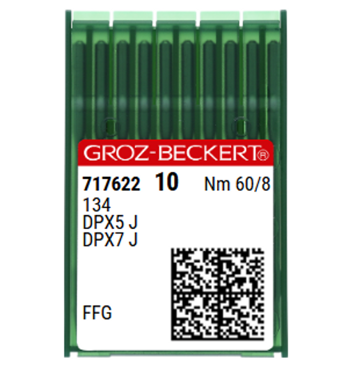 Groz Beckert 134 FFG SES Size 60 NM 60 Size 8 Ball Point Industrial Sewing Machine Needles Pack of 10 for jersey and underwear. Groz Beckert 134 FFG SES Size 60 NM 60 Size 8 Ball Point Industrial Sewing Machine Needles Pack of 10 for jersey and underwear.