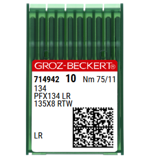 Groz Beckert 134LR NM 75 Size 11 Leather Industrial Sewing Needles – Reverse Twist Point – Pack of 10. Groz Beckert 134LR NM 75 Size 11 Leather Industrial Sewing Needles – Reverse Twist Point – Pack of 10.